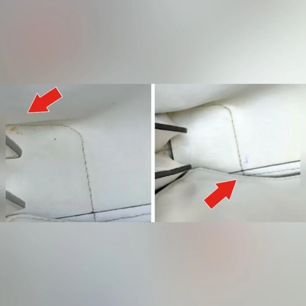 Michael Kors white pebbled leather (EUC) accordion tote- purse - Picture 17 of 17